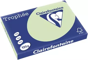 Een Clairefontaine Trophée Pastel, gekleurd papier, A3, 120 g, 250 vel, golfgroen koop je bij ShopXPress