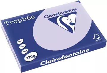 Een Clairefontaine Trophée Pastel, gekleurd papier, A3, 120 g, 250 vel, lila koop je bij ShopXPress