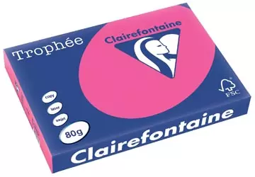 Een Clairefontaine Trophée Pastel, gekleurd papier, A3, 80 g, 500 vel, fluo roze koop je bij ShopXPress