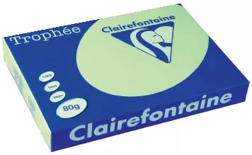 Een Clairefontaine Trophée Pastel, gekleurd papier, A3, 80 g, 500 vel, groen koop je bij ShopXPress