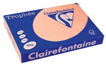 Een Clairefontaine Trophée Pastel, gekleurd papier, A3, 80 g, 500 vel, zalm koop je bij ShopXPress