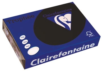 Een Clairefontaine Trophée Pastel, gekleurd papier, A4, 160 g, 250 vel, zwart koop je bij ShopXPress