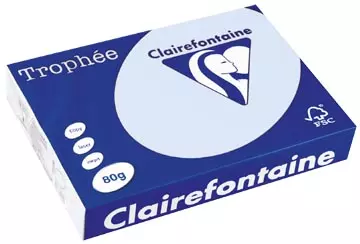 Buy your Clairefontaine Trophée gekleurd papier, A4, 80 g, 500 vel, azuurblauw at Supplierz BV