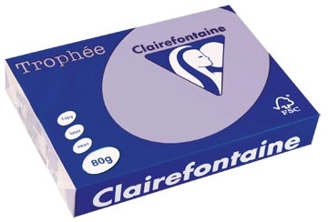 Een Clairefontaine Trophée gekleurd papier, A4, 80 g, 500 vel, lila koop je bij ShopXPress