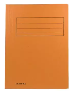 Een Class'ex dossiermap, 3 kleppen ft 23,7 x 32 cm (voor ft A4), oranje koop je bij ShopXPress