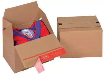 Een Colompac Eurobox Size S, binnenformaat 195 x 145 x 140 mm, bruin koop je bij ShopXPress