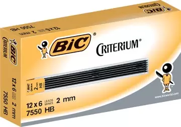 Een Bic criterium potloodstiften, 2 mm, HB, etui van 6 stuks koop je bij ShopXPress