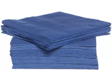 Buy your Cosy & Trendy servet, 38 x 38 cm, blauw, 40 stuks at Supplierz BV