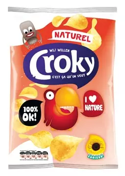 Een Croky chips naturel, zakje van 100 gram koop je bij ShopXPress