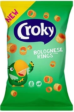 Een Croky rings bolognese, zakje van 75 g koop je bij ShopXPress