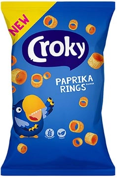 Een Croky rings paprika, zakje van 75 g koop je bij ShopXPress