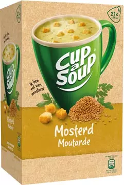 Een Cup-a-Soup mosterd, pak van 21 zakjes koop je bij ShopXPress