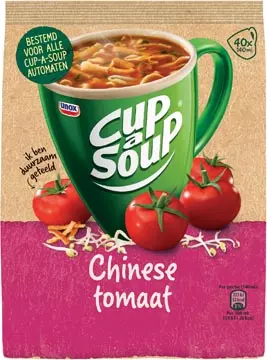 Een Cup-a-Soup vending, chinese tomaat, 140 ml, zak van 40 porties koop je bij ShopXPress