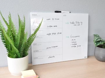 Een Desq magnetisch memoboard en weekplanner, ft 40 x 50 cm koop je bij Supplierz BV