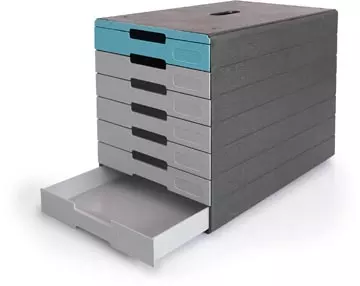 Een Durable ladenblok Idealbox Pro, 7 laden, blauw koop je bij ShopXPress