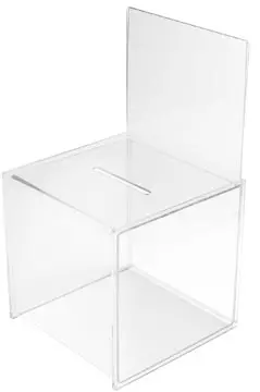 Een Deflecto ideeënbus met folderhouder, ft 33,8 x 21,5 x 21,3 cm koop je bij ShopXPress