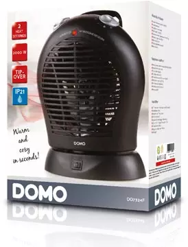 Een Domo warmeluchtblazer IP21, zwart koop je bij ShopXPress