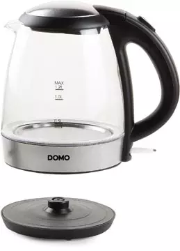 Een Domo waterkoker uit glas en RVS, 1,2 l, 2200 W koop je bij ShopXPress