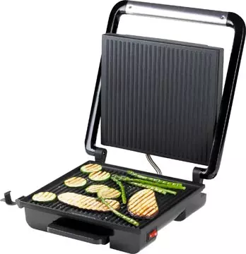 Een Domo multifunctionele contactgrill, inox, zwart koop je bij ShopXPress