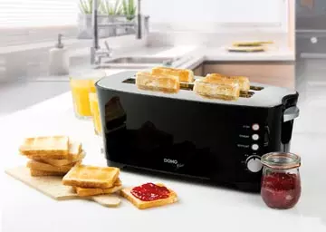 Een Domo Broodrooster B-Smart, voor 4 sneden brood, zwart koop je bij ShopXPress