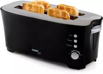 Een Domo Broodrooster B-Smart, voor 4 sneden brood, zwart koop je bij ShopXPress