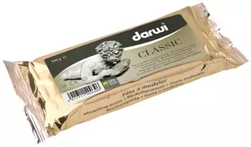 Een Darwi boetseerpasta Classic, pak van 500 g, wit koop je bij ShopXPress