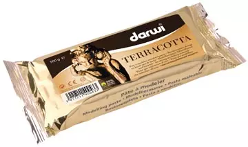 Een Darwi boetseerpasta Terracotta, pak van 500 g koop je bij Supplierz BV