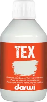 Een Darwi textielverf Tex, 250 ml, wit koop je bij ShopXPress