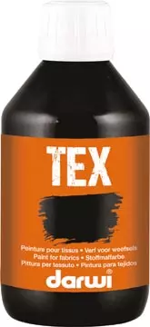 Een Darwi textielverf Tex, 250 ml, zwart koop je bij ShopXPress