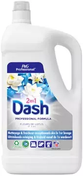 Een Dash Professional wasmiddel 2-in-1 lotus en lelie, fles van 4,95 l koop je bij ShopXPress