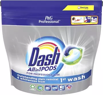 Een Dash Professional wasmiddel All-in-1 Regular, pak van 70 capsules koop je bij ShopXPress