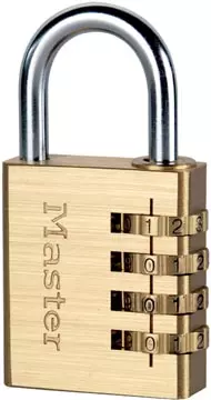 Een De Raat Master Lock hangslot met combinatieslot, model 604EURD koop je bij ShopXPress