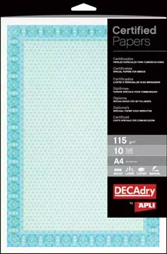 Een Decadry certificaten ft A4, 115 g, pak van 70 vel koop je bij ShopXPress