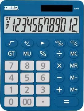 Een Desq bureaurekenmachine New Generation XLarge 30110, donkerblauw koop je bij ShopXPress