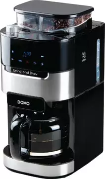 Een Domo koffiezetapparaat Grind and Brew, digitaal, 1,5 liter, zwart koop je bij ShopXPress