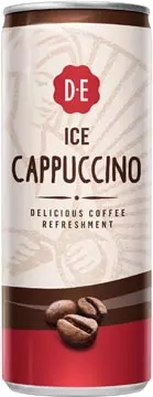 Een Douwe Egberts ice coffee, Cappuccino, blik van 25 cl, pak van 12 stuks koop je bij ShopXPress