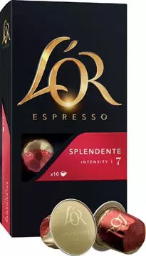 Een Douwe Egberts L'Or Intensity koffiecapsules, Splendente, pak van 10 stuks koop je bij ShopXPress