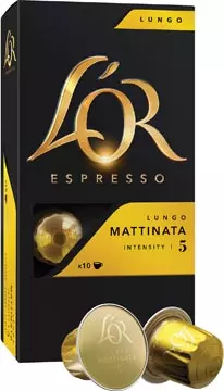 Een Douwe Egberts L'Or Intensity koffiecapsules, Mattinata, pak van 10 stuks koop je bij ShopXPress