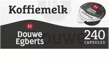 Een Douwe Egberts koffiemelk, cups van 7,5 g, doos van 240 stuks koop je bij ShopXPress