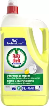 Een FAIRY dreft Professional handafwasmiddel citroen, fles van 5 l koop je bij ShopXPress