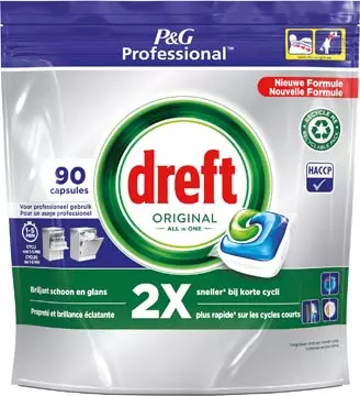 Een Dreft vaatwasmiddel Original Regular, 90 capsules koop je bij ShopXPress