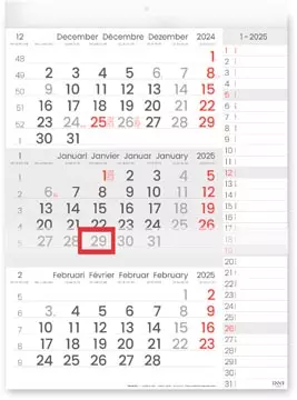 Een Driemaandskalender Compact Notes, 2025 koop je bij ShopXPress