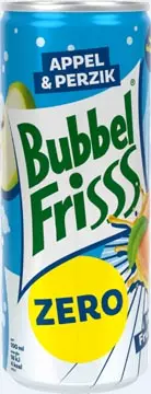 Een Dubbelfrisss Bubbelfrisss Appel Perzik Zero 25 cl, pak van 12 stuks koop je bij ShopXPress