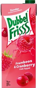 Een Dubbelfrisss Framboos & Cranberry 1,5 l, pak van 8 stuks koop je bij ShopXPress