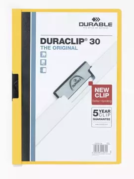 Een Durable klemmap Duraclip Original 30 geel koop je bij ShopXPress