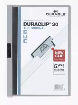 Een Durable klemmap Duraclip Original 30 grijs koop je bij ShopXPress