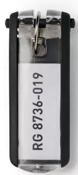 Een Durable sleutelhanger Key Clip, zwart, pak van 6 stuks koop je bij ShopXPress