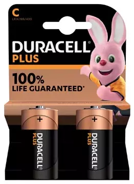 Een Duracell batterij Plus 100% C, blister van 2 stuks koop je bij ShopXPress