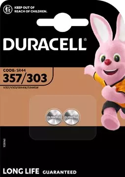 Een Duracell knoopcel 357/303, blister van 2 stuks koop je bij ShopXPress