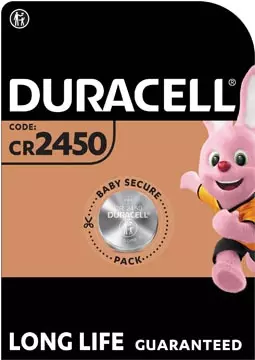 Een Duracell knoopcel Specialty Electronics CR2450, blister van 1 stuk koop je bij ShopXPress